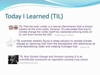 Today I Learned (TIL)
 