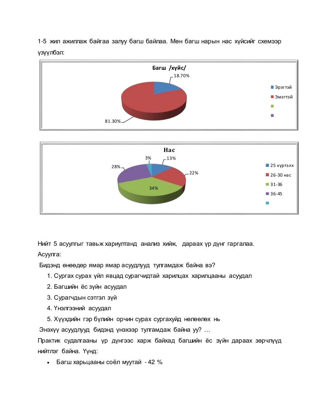 Багш сурагчдын харилцаа
