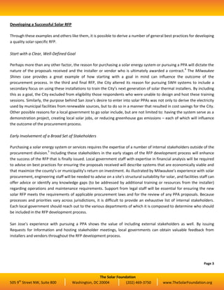Steps to a Successful Solar RFP | PDF