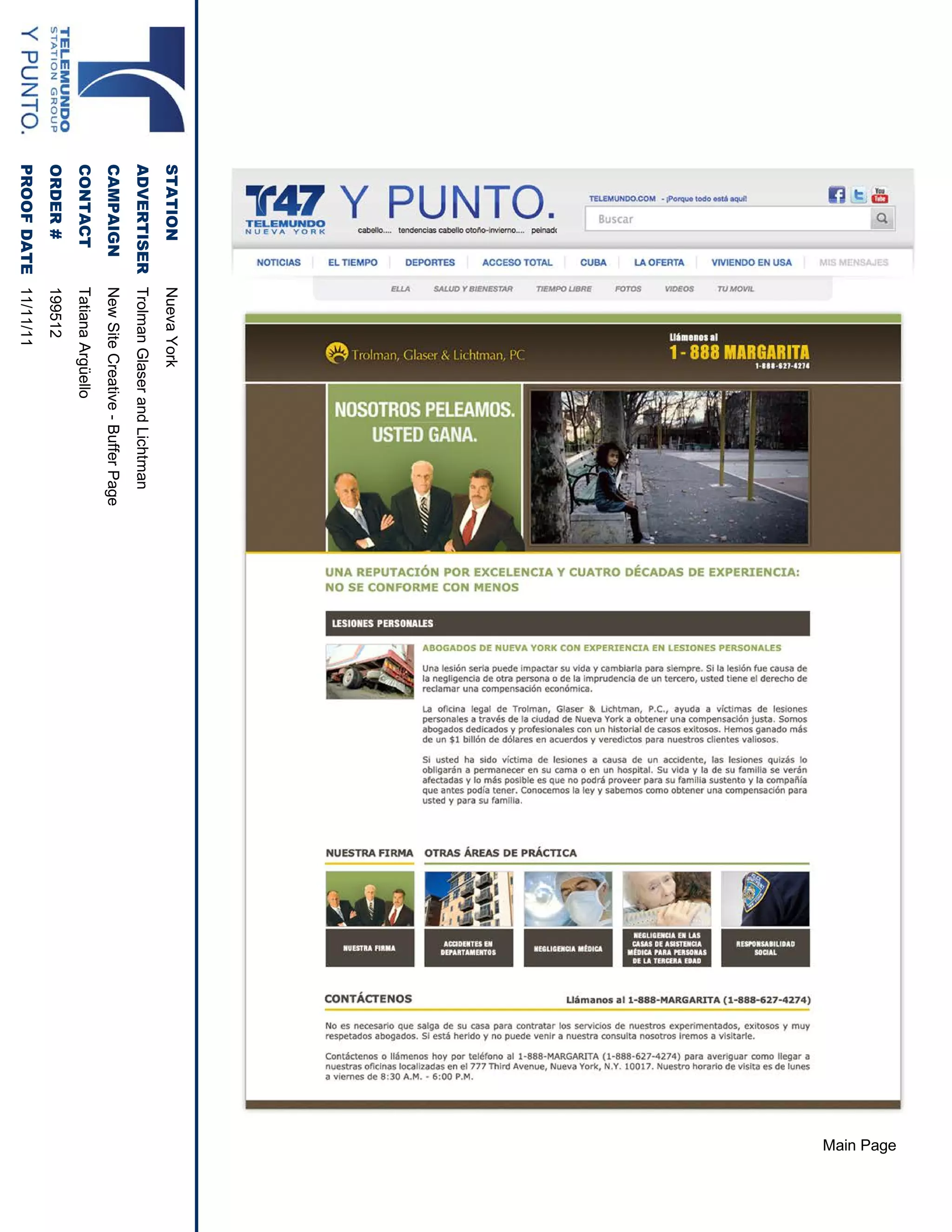 i ae
                                  Ma P g
                                    n
S A I
 T T ON   N e aY r
           u v ok
A V R I E To nGa e a dL hma
 D E T S R rl
            ma l r n i t n
                s      c
C MP I
 A A GN   N wSt C e te- ufr a e
           e i rai B f P g
              e     v    e
CONT C
    A T   T t n Ag eo
           ai a rü l
            a       l
OR E #
  D R     191
           952
P OOFD T 1 /11
 R    A E 11 /1
 