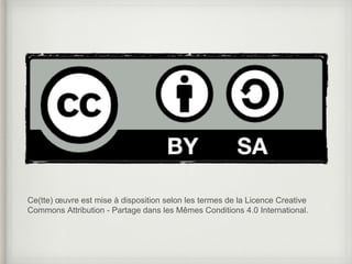 Ce(tte) œuvre est mise à disposition selon les termes de la Licence Creative
Commons Attribution - Partage dans les Mêmes Conditions 4.0 International.
 