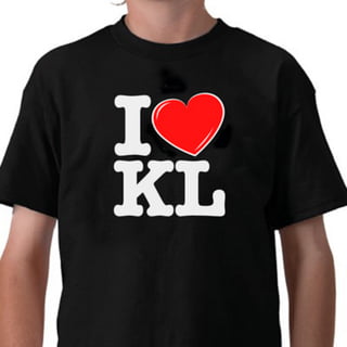T shirt i love kl