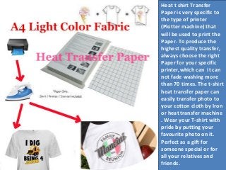 T Shirt Transfer Printing With TShirt Transfer Paper
