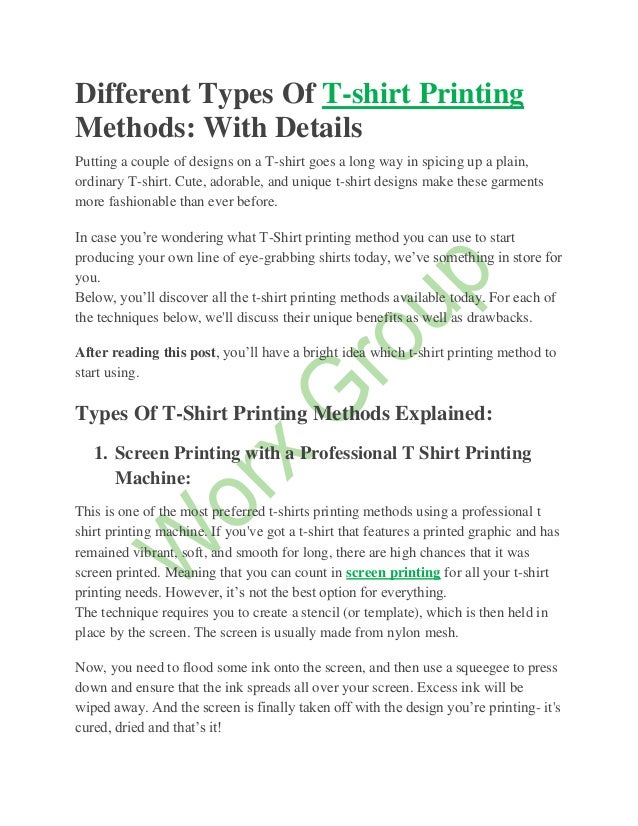 screen printing explained