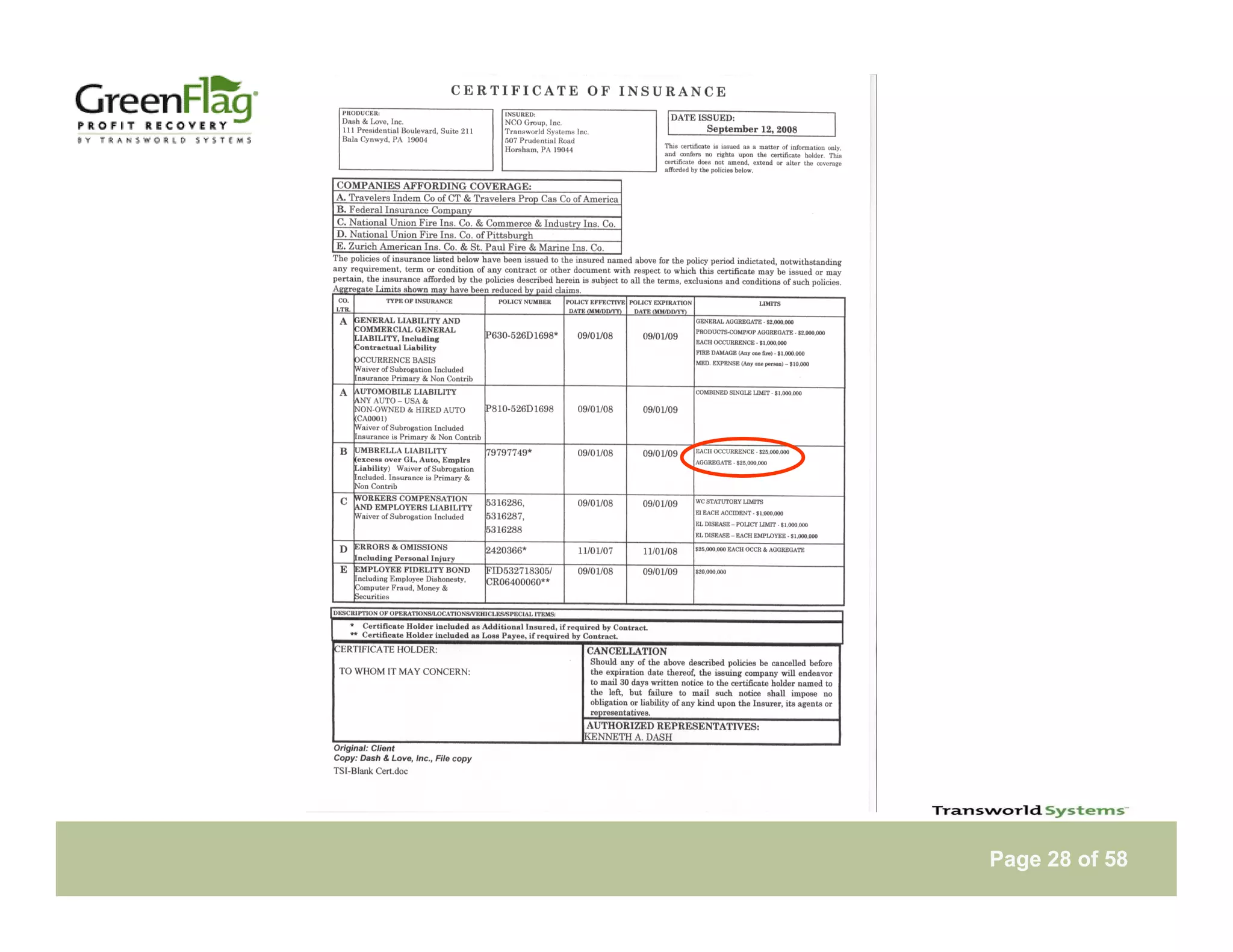 Tsi Green Flag Notebook Web Presentation Version 29 Apr09