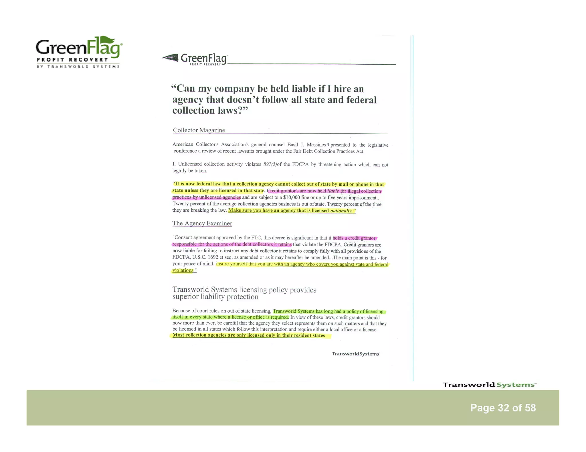 Tsi Green Flag Notebook Web Presentation Version 29 Apr09