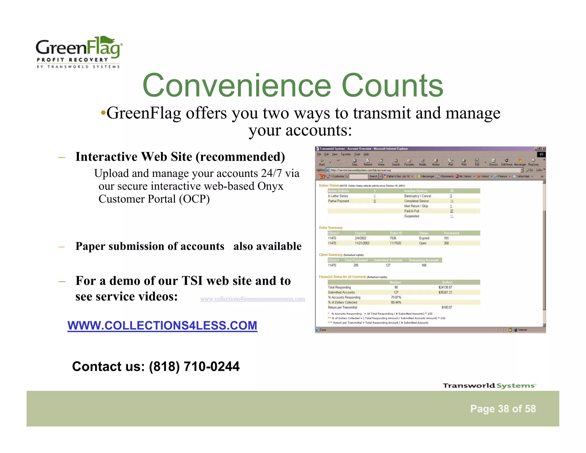 Tsi Green Flag Notebook Web Presentation Version 29 Apr09