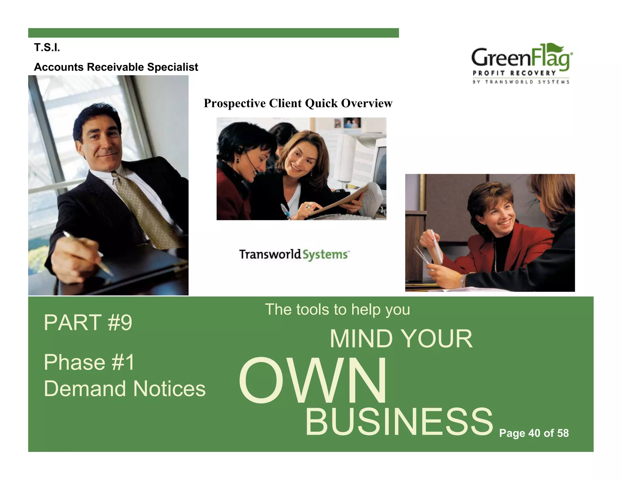 Tsi Green Flag Notebook Web Presentation Version 29 Apr09