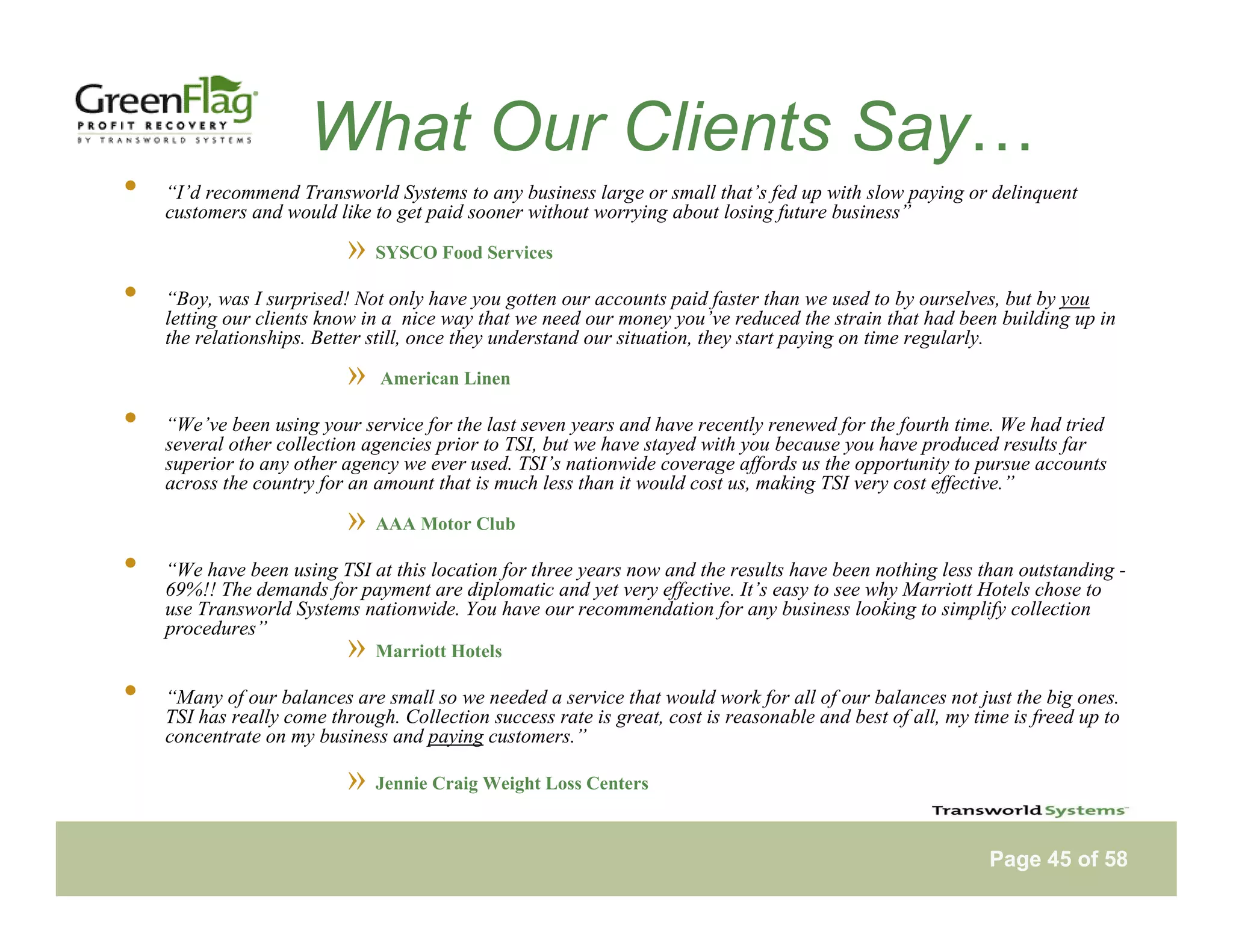 Tsi Green Flag Notebook Web Presentation Version 29 Apr09