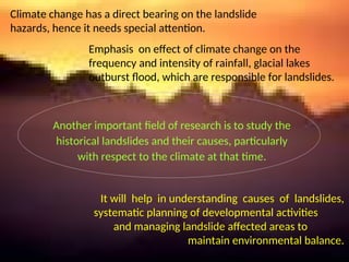 TSingh - climate change & landslide hazards.ppt