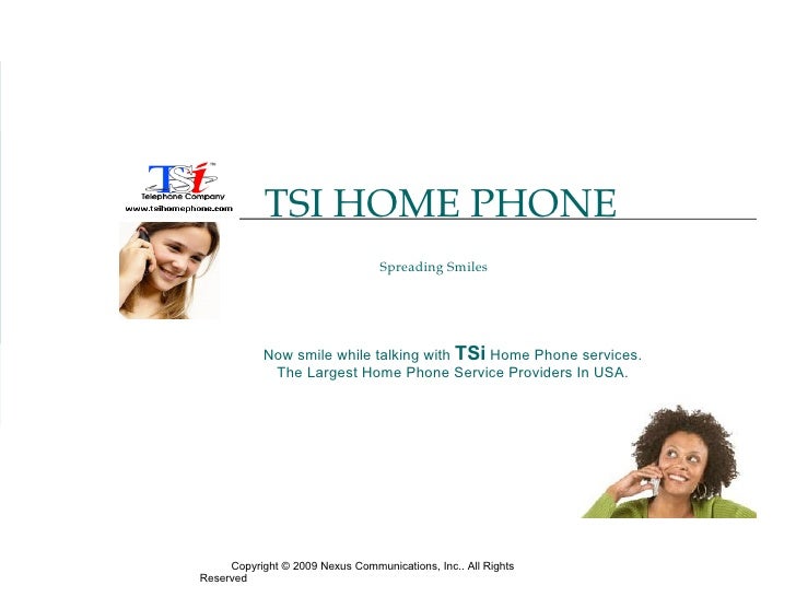 TSI Home Phone Service Affordable Telephone Services