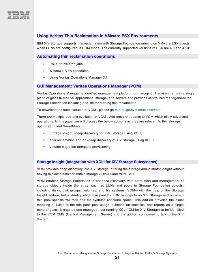 Veritas storage foundation software