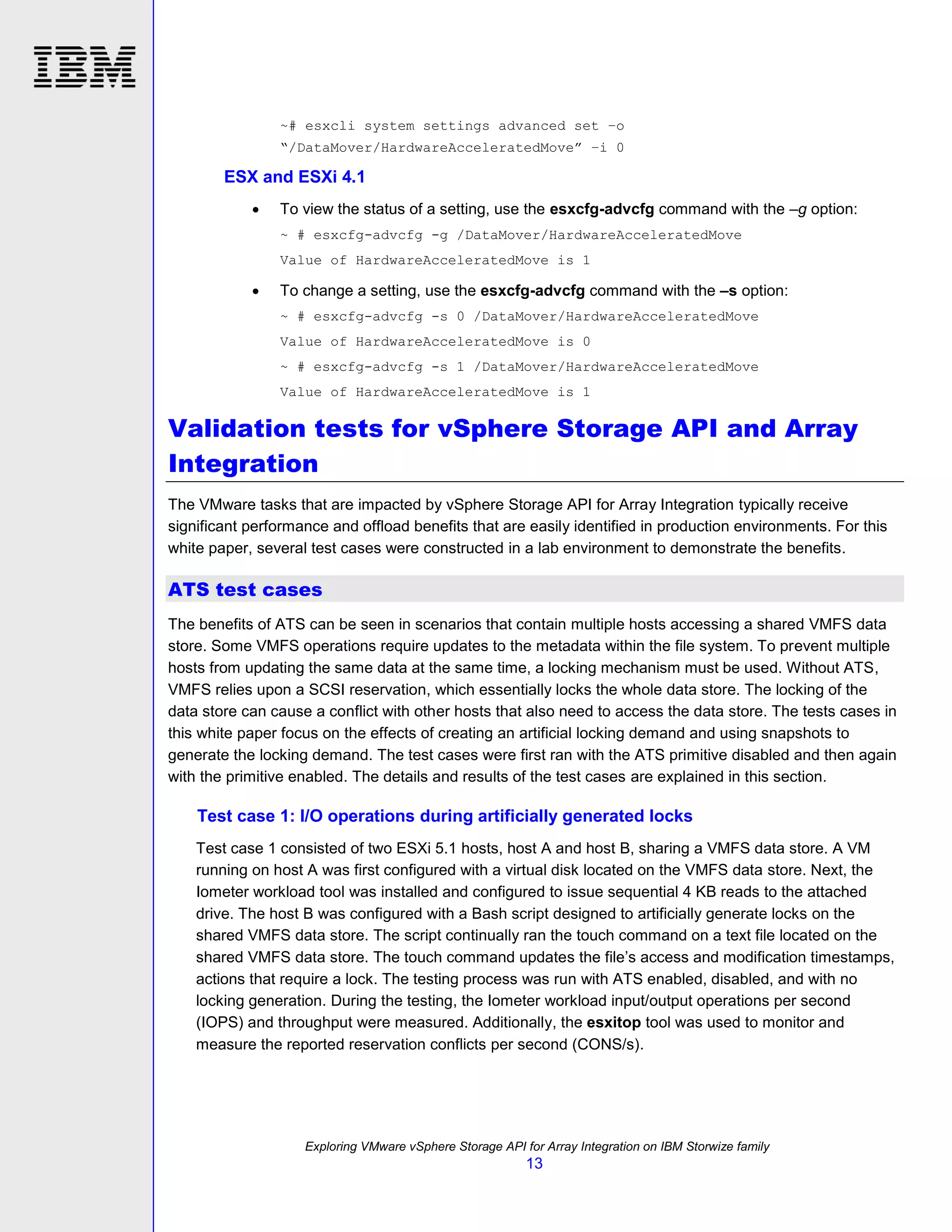 TSL03104USEN Exploring VMware vSphere Storage API for Array Integration on the IBM Storwize family
