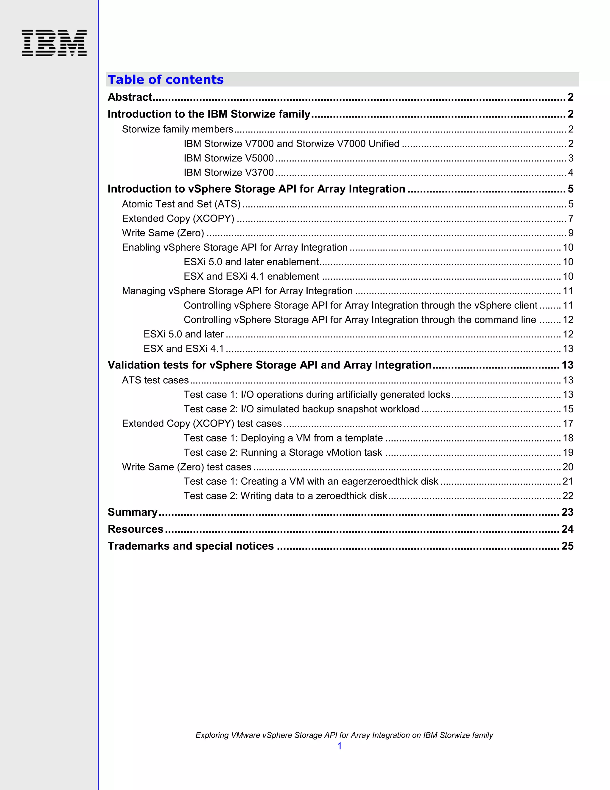 TSL03104USEN Exploring VMware vSphere Storage API for Array Integration on the IBM Storwize family