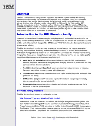 TSL03104USEN Exploring VMware vSphere Storage API for Array Integration on the IBM Storwize family