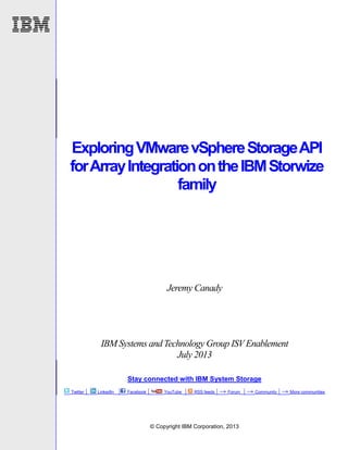 TSL03104USEN Exploring VMware vSphere Storage API for Array Integration on the IBM Storwize family