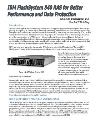 IBM FlashSystem 840 RAS for Better Performance and data Protection