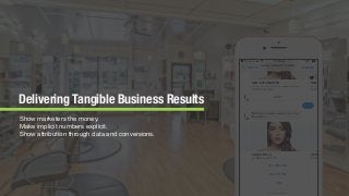 © 2018 The Social Lights® LLC | 11
Delivering Tangible Business Results
Show marketers the money.

Make implicit numbers explicit.

Show attribution through data and conversions.
 