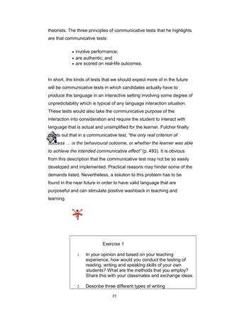 Communicative Language Testing Example Tsl 3123 Language Assessment Module ppg | DOC
