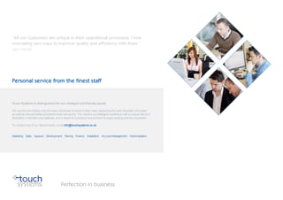 Touch Systems Limited Overview Brochure | PDF