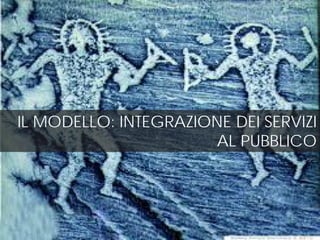 IL MODELLO: INTEGRAZIONE DEI SERVIZI
AL PUBBLICO
 