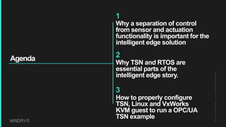 TSN apps running on VxWorks RTOS as a KVM guest at the intelligent edge ...