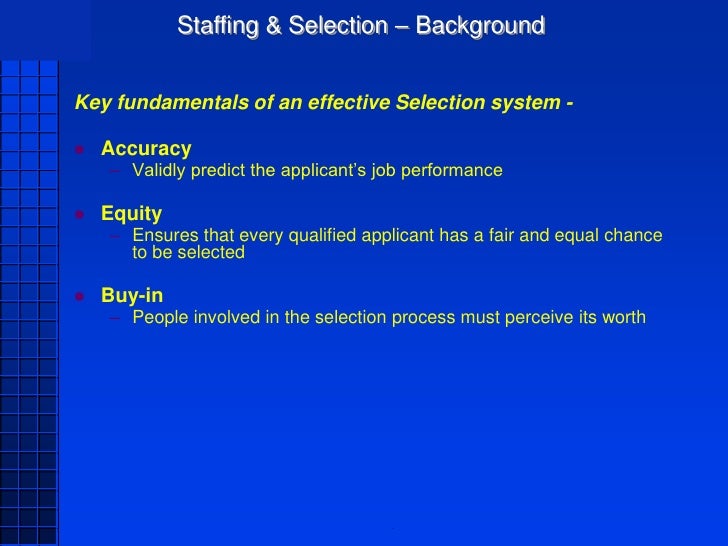 targeted selection interview