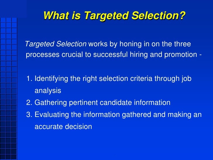 targeted interview