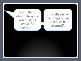 Yeah, that’s what I always do when I  don’t know the answer ...  ...usually one of the things on my list fixes it  eventually 