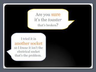 Are you  sure it’s the  toaster that’s broken ? I tried it in another socket  so I  know  it isn’t the electrical socket that’s the problem.  