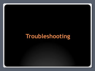 Troubleshooting 