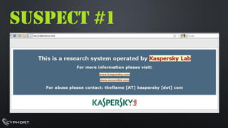 SUSPECT #1  