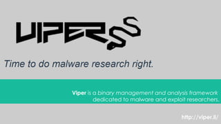Viperis a binary management and analysis frameworkdedicated to malware and exploit researchers. 
http://viper.li/  