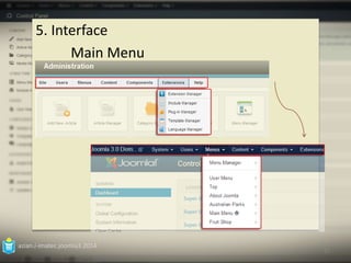 5. Interface 
Main Menu 
azian.i-imatec.joomla3.2014 
15 
 
