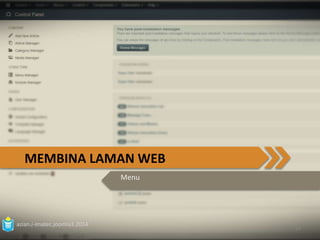 MEMBINA LAMAN WEB 
azian.i-imatec.joomla3.2014 
Menu 
67 
 