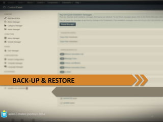 BACK-UP & RESTORE 
azian.i-imatec.joomla3.2014 
94 
 