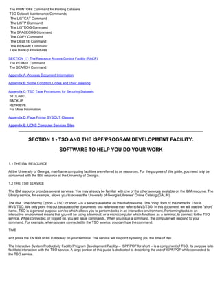Tso and ispf | PDF