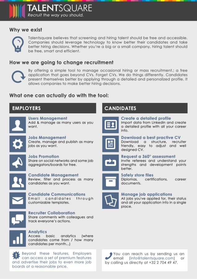 pix Company One Pager Template Free talentsquare one pager pitch