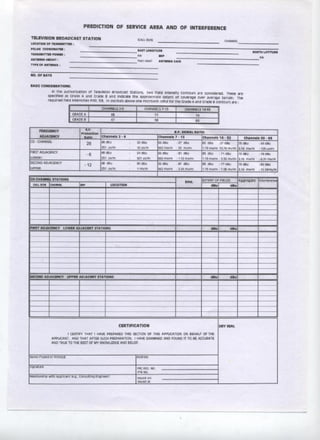 Technical Standards and Operating Requirements for Television