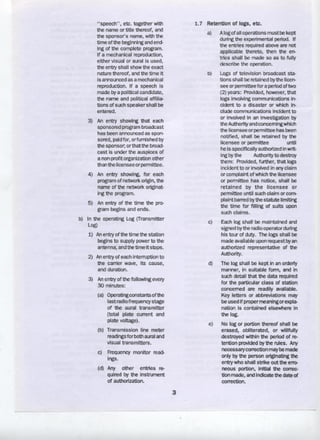 Technical Standards and Operating Requirements for Television