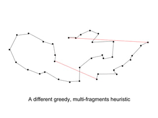 A different greedy, multi-fragments heuristic
 