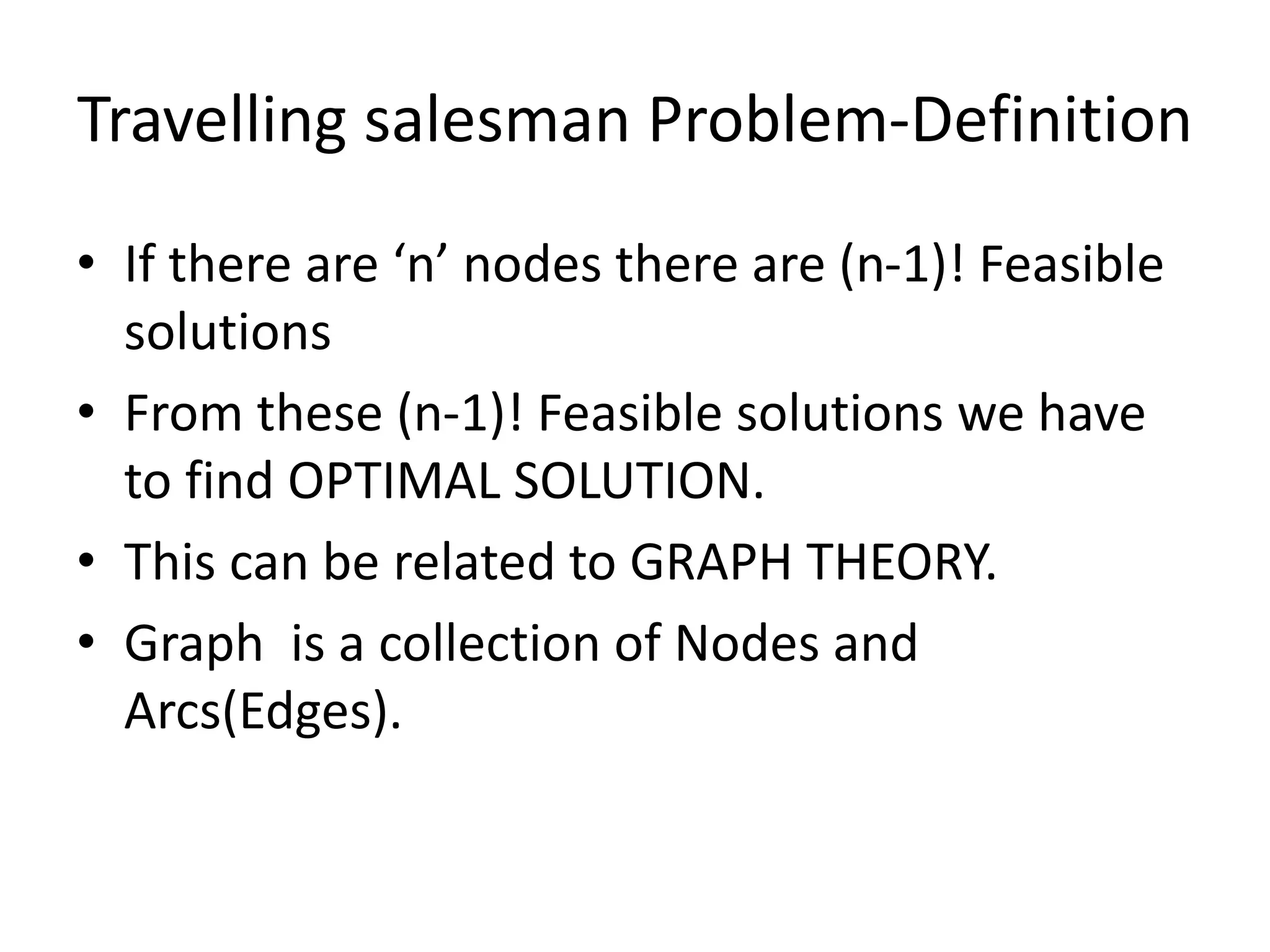 Tsp branch and-bound | PPTX | Cycling | Sports