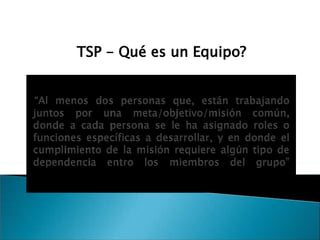 Team Software Process (TSP) | PPT