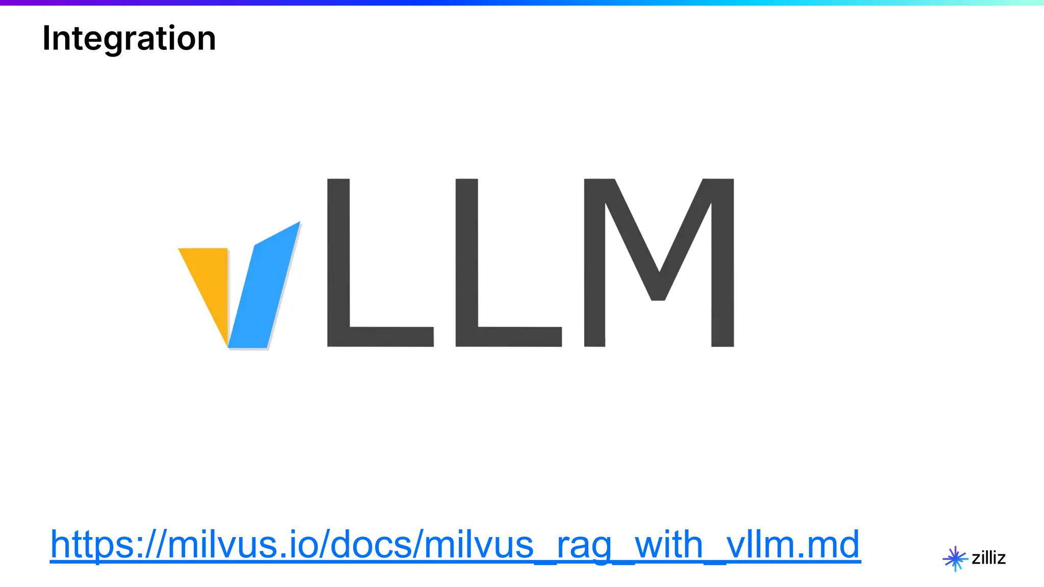 Integration
https://milvus.io/docs/milvus_rag_with_vllm.md
 