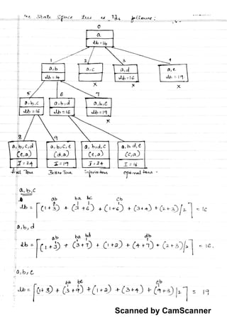 Travelling Salesperson Problem-Branch & Bound | PDF