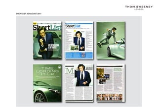 SHORTLIST 25 AUGUST 2011
 
