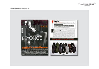 L’UOMO VOGUE JULY/AUGUST 2011
 