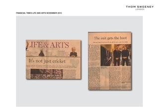 FINANCIAL TIMES LIFE AND ARTS NOVEMBER 2010
 