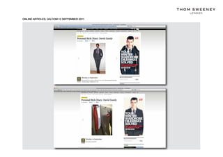 ONLINE ARTICLES: GQ.COM 12 SEPTEMBER 2011
 