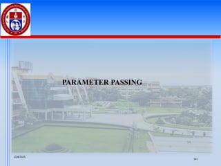 PARAMETER PASSING
1/28/2025
141
 